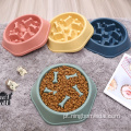 Plástico Pet Food Bowl Dog A alimentador lento